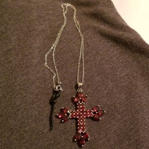 Cross pendant and chain